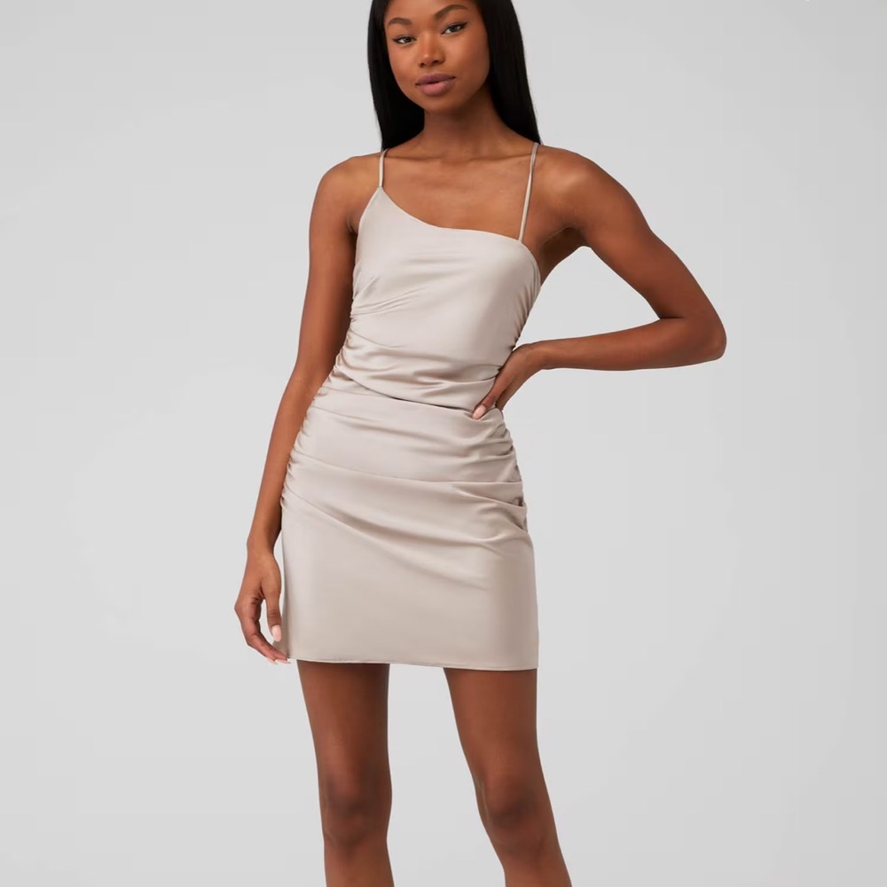 NWOT champagne mini dress medium